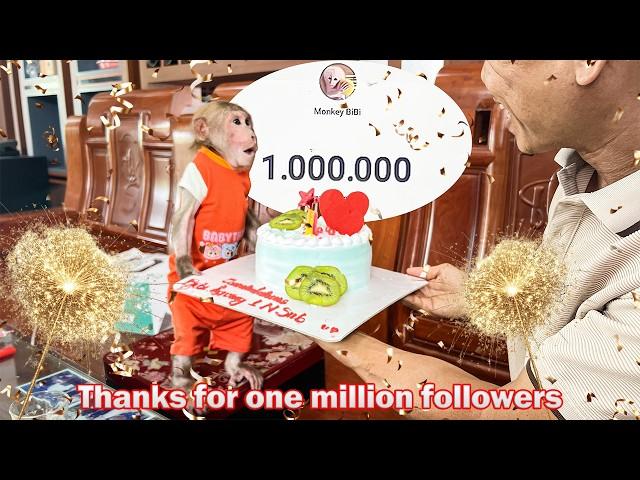 Bibi is happy and excited to be followed by one million loving people!