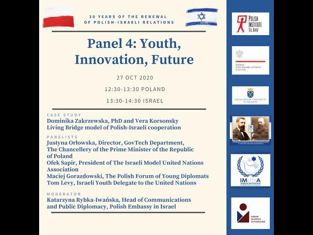 Virtual Conference - PANEL 4 - 30 years of the renewal of Polish-Israeli relations