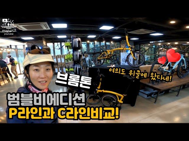 브롬톤 신제품 한정판 범블비 C라인 P라인과 비교 / bumblebee brompton p line _c line