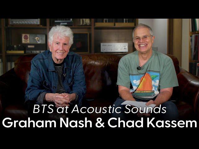 Graham Nash Joins Chad Kassem at Acoustic Sounds for an Interview & Listening Demo