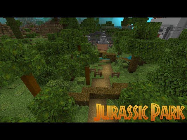 Running into the Maintenance Shed! Minecraft Jurassic Park