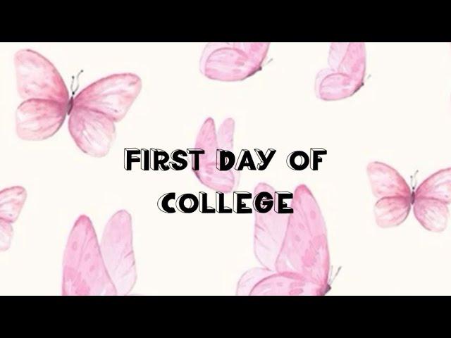 First day of college vlog 