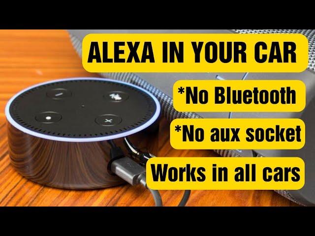 How to install Amazon Alexa in your car without Aux or Bluetooth required. Echo & FM transmitter