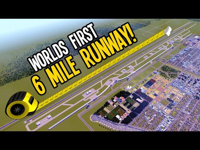 BUILD The LARGEST Airport in History Challenge (Cities Skylines Airports DLC)