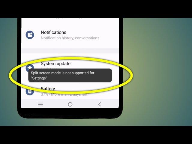Split Screen Mode Is Not Supported For Settings | Split Screen Not Supported Vivo