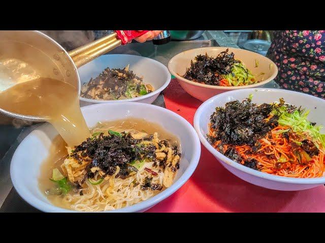 Korean food: Grandma's handmade noodles hidden in the basement of Nakwon Shopping Mall