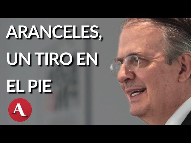 Ebrard advierte a Trump de efectos por aranceles a México: es un tiro en el pie