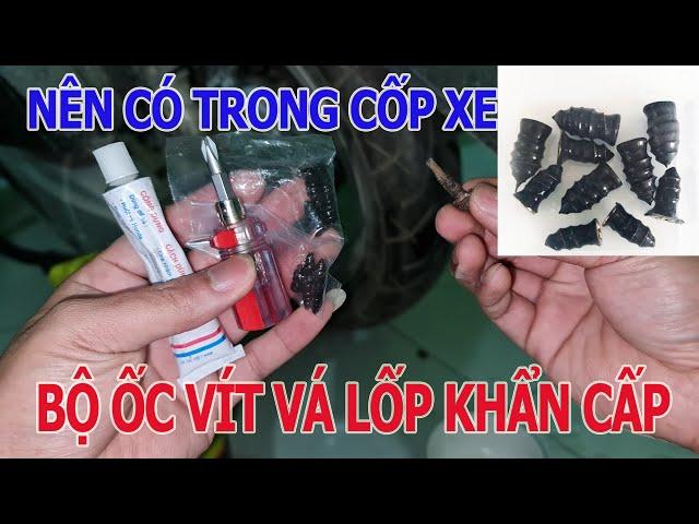 Bộ Ốc Vít Vá Xe Khẩn Cấp nên có trong Cốp Xe