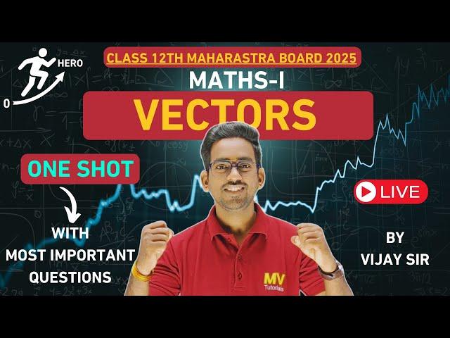 Vectors | Class 12 Maths 1 | Most Important Questions | One Shot | MH Board 2024-2025