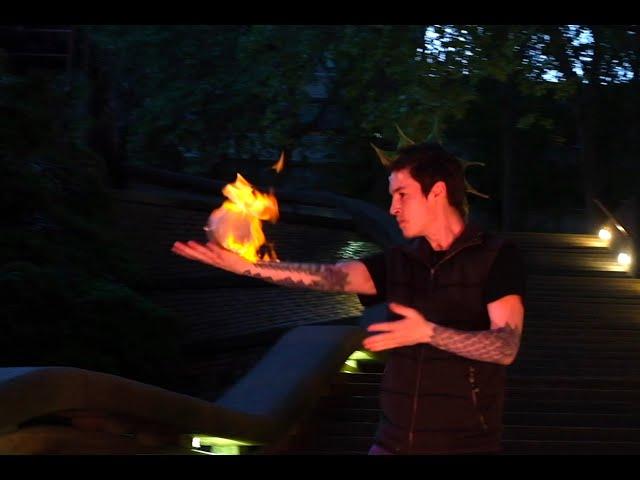 Caravan of Curiosities: Fire Contact Juggling