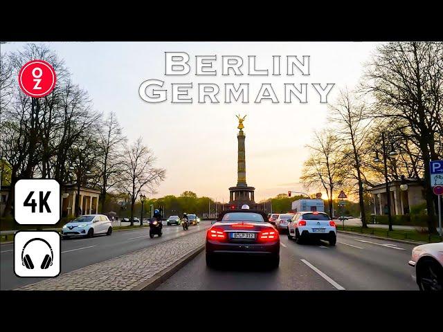 BERLIN - Germany  4K Driving Tour | Alexanderplatz, Potsdamer Platz, Brandenburg Gate, West-Berlin