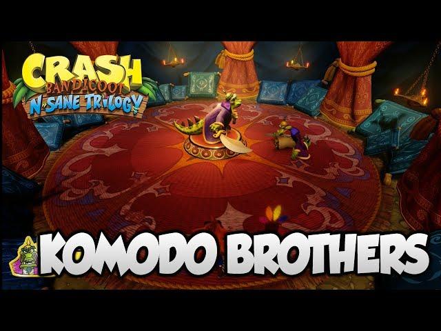 Crash Bandicoot 2 - "Komodo Brothers" BOSS Fight (PS4 N Sane Trilogy)