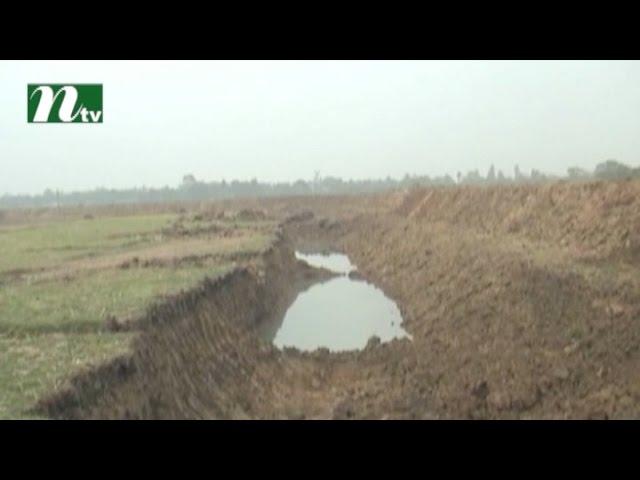 Harvesting land is being pond at Natore | News & Current Affairs