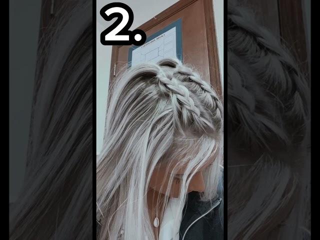 Cute hairstyles for school  #trending #shorts #viral