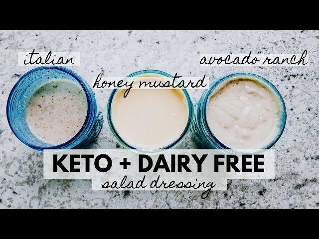 Keto Dairy-Free Salad Dressings | Honey Mustard, Avocado Ranch, Italian