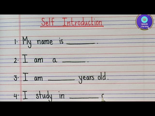 self introduction worksheet for kids|gk worksheets for kids|myself for kindergarten