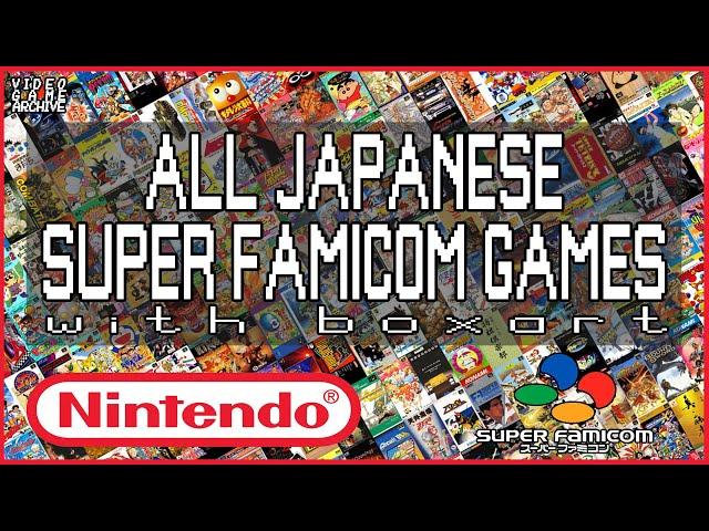 Japanese Super Famicom Game Collection Complete | V G A - Video Game Archive