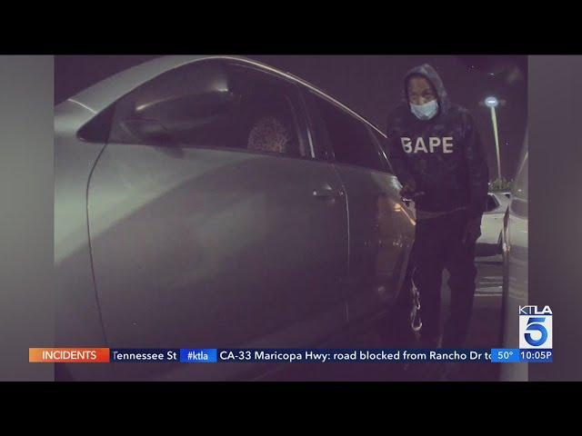 Security video captures thieves breaking into cars in Rowland Heights