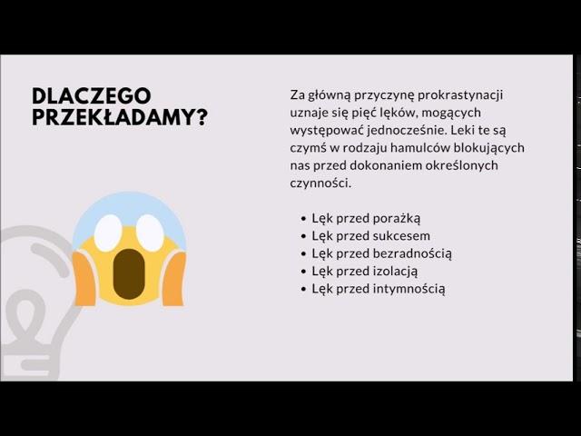 Prokrastynacja - czyli odkładanie na później! I jak poradzić sobie z tym problemem. Kilka rad