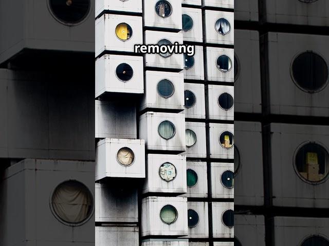 Preservation Efforts - The future, the Nakagin Capsule Tower #tower #future #japan #tokyo #fyp
