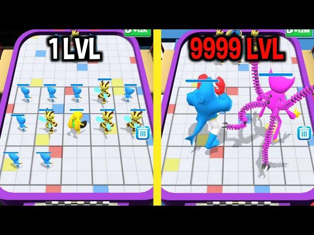 MAX LEVEL in Merge Blue Monster Battle Run Game