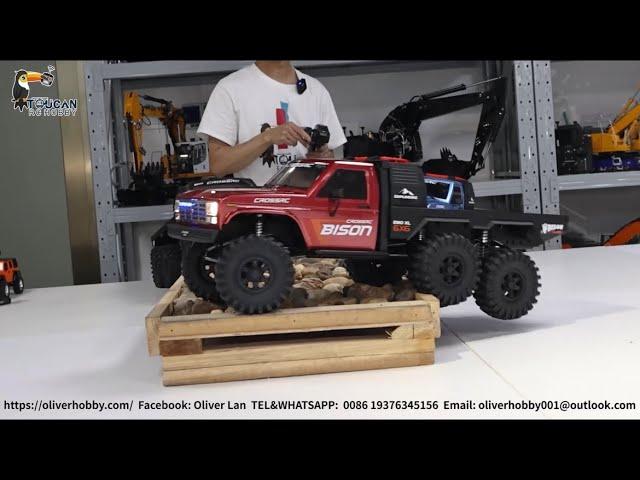 New Cross EMO XL 1/8 6WD crawler , with lights diff lock, two speed, could customize sound system