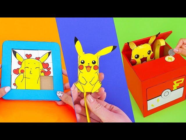 PIKACHU FUNNY DIYs | Pokemon Crafts | Simple Crafts and More ️