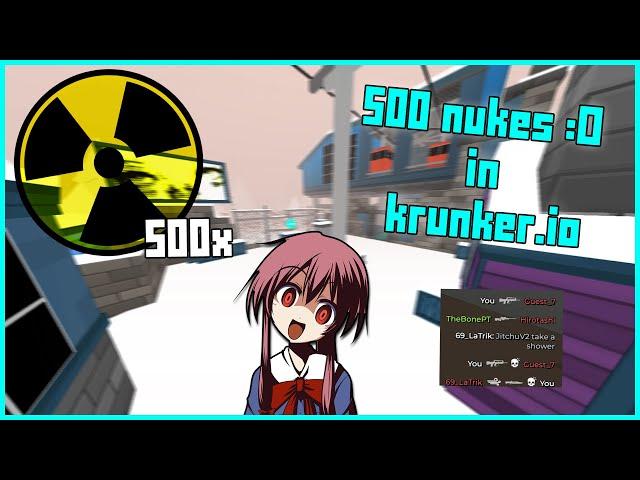 What 500+ nukes looks like | krunker.io