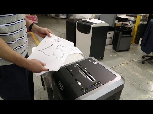 Fellowes 225I/CI Shredder-Paper capacity calibration