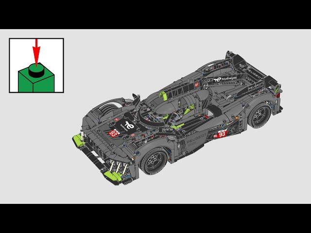 LEGO Technic 42156, PEUGEOT 9X8 24H Le Mans Hybrid Hypercar - building instructions