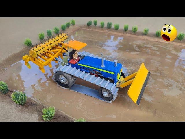 Diy tractor trolley  | dangerous tractors stunt | @MiniCreative1 | @KeepVilla