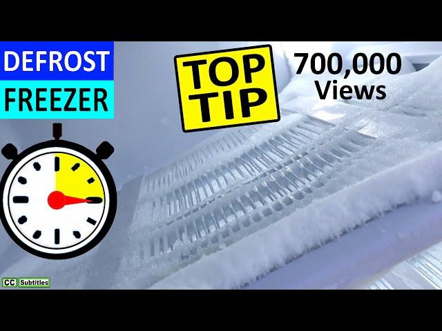 How to defrost a Freezer easily in under 15 minutes - Remove ice from Freezer to keep it efficient