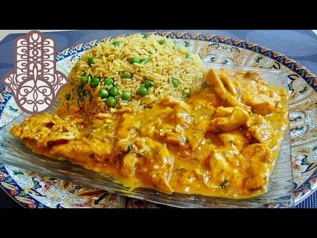 Curry de poulet au lait de coco