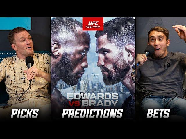 UFC Fight Night: Edwards vs Brady | Full Fight Card | Predictions Bets and Breakdowns