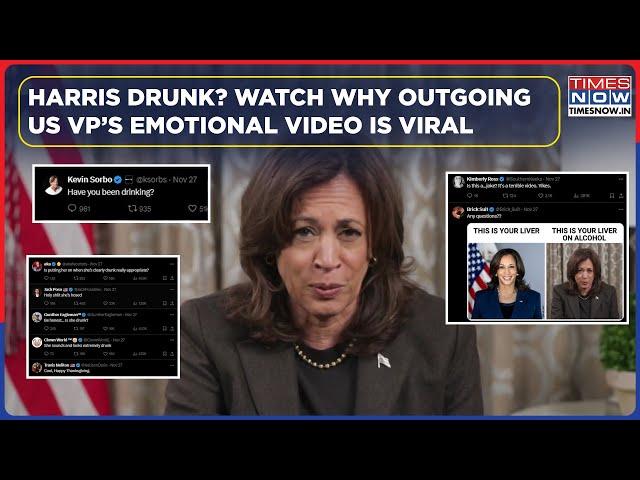 Kamala Harris Drunk? Outgoing US VP’s Emotional Video After Poll Defeat Goes Viral