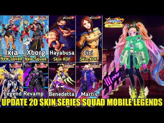 UPDATE 20 SKIN SERIES SQUAD MOBILE LEGENDS! SKIN ALL STAR 2025, LEGEND REVAMP, SKIN KOF PART 4