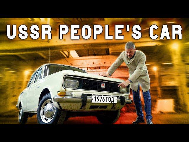 FIRST MOSKVICH 2140  RARE SOVIET CAR / TIME CAPSULE