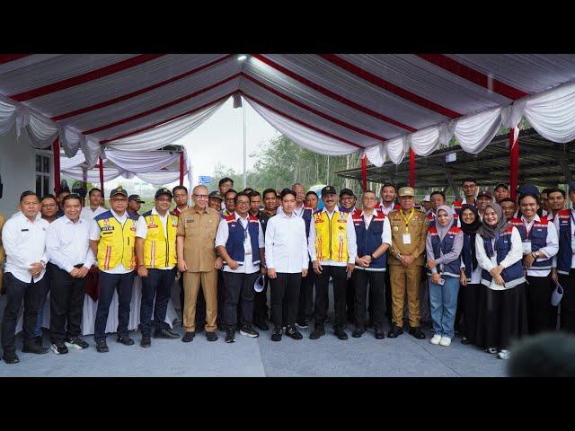 Wapres Gibran Tinjau Gerbang Tol Tanjung Pura Didampingi Pj. Bupati, Pastikan Kelancaran Nataru