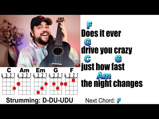 NIGHT CHANGES - One Direction (Ukulele Play Along & Cover with Chords and Lyrics)