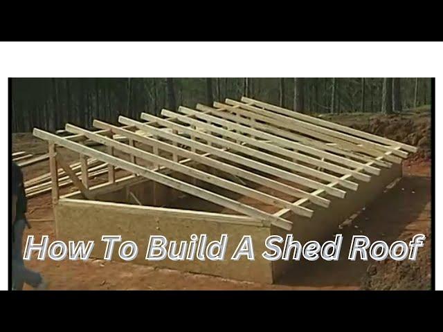 Build A SHED ROOF Step by Step Easy Tutorial