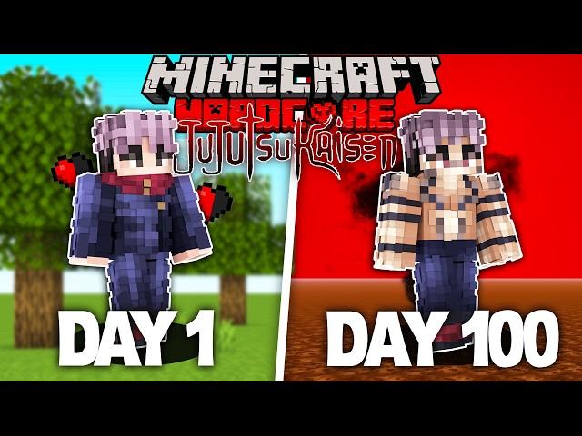 I Survived 100 Days In JUJUTSU KAISEN Minecraft!