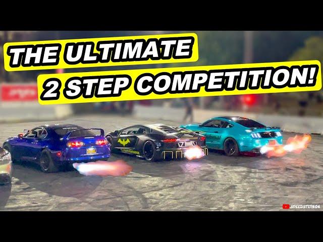 CRAZIEST 2 STEP COMPETITION! Supra MK4 vs Skyline GTR vs RX-7 vs Aventador vs Mustang