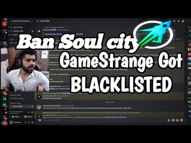 @GameStrange Ban from Soul City Role Play Gta v | Admin rude behavior? | Doing Rp for views?