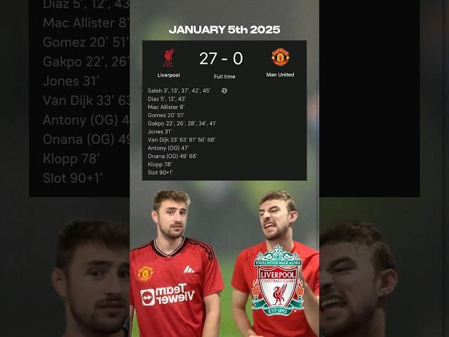 LIVERPOOL ARE GOING TO RELEGATE MAN UNITED IN 2025