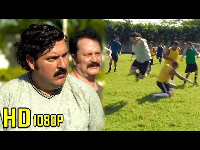 PABLO ESCOBAR JUGANDO FUTBOL