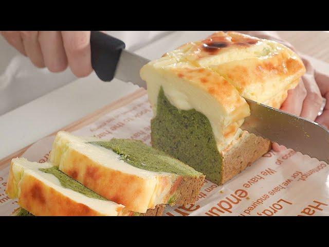 Incredibly easy dessert! This cheesecake melts in your mouth! Green tea (Matcha) Cheese Cake