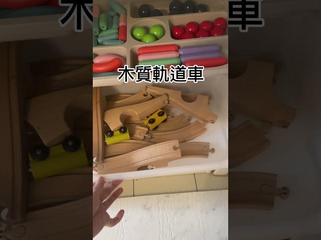 清爽質感的兩歲小男孩玩具櫃分配 ‍