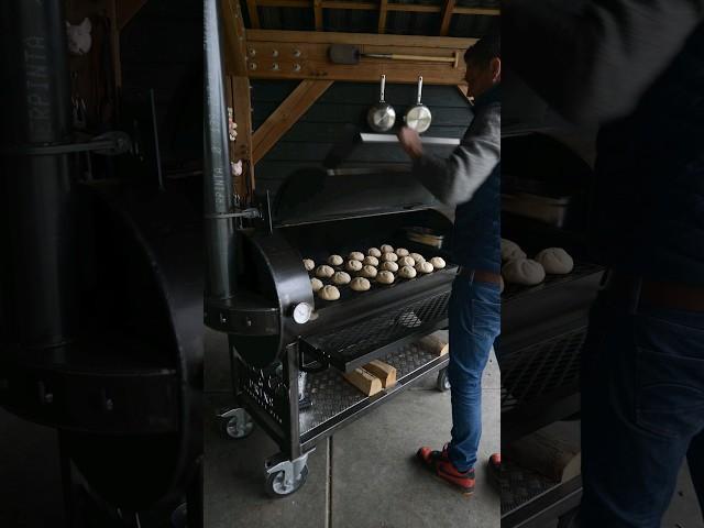 PitmasterX Offset Smoker biscuit test