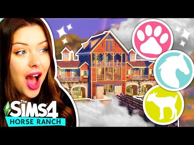 Building a House for EVERY ANIMAL in The Sims 4 // The Sims 4 Horse Ranch Build