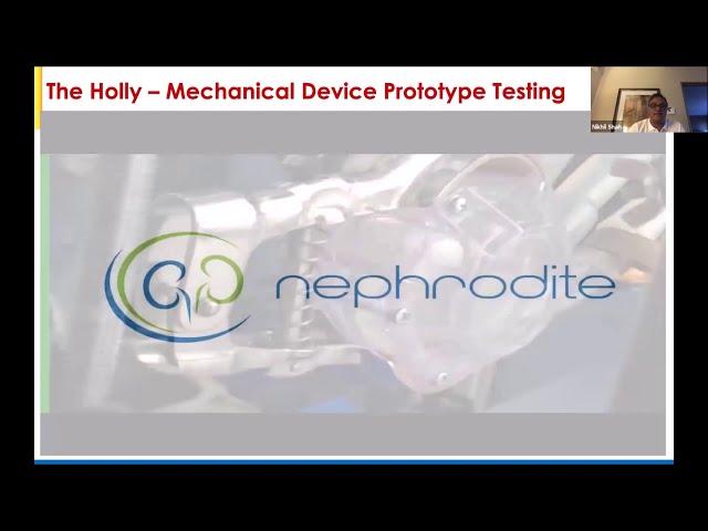 Nephrodite – Nikhil L Shah DO, MPH , CEO & Co founder   Implantable continuous hemodialysis device